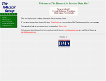 Tablet Screenshot of hausertrack.com